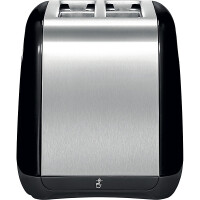 KitchenAid 5KMT2115EOB Toaster 2-Scheiben CLASSIC Farbe onxy schwarz - Der Toaster in einer spezifischen Farbe, abgebildet auf einer modernen K&uuml;chenarbeitsplatte.