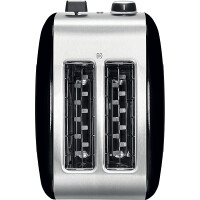 KitchenAid 5KMT2115EOB Toaster 2-Scheiben CLASSIC Farbe onxy schwarz - Der Toaster in einer spezifischen Farbe, abgebildet auf einer modernen K&uuml;chenarbeitsplatte.