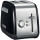 KitchenAid 5KMT2115EOB Toaster 2-Scheiben CLASSIC Farbe onxy schwarz - Der Toaster in einer spezifischen Farbe, abgebildet auf einer modernen K&uuml;chenarbeitsplatte.