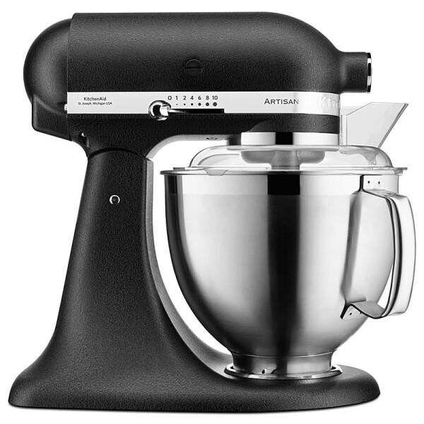 KitchenAid 5KSM185PSEBK K&uuml;chenmaschine 4,8L in Gusseisen Schwarz &ndash; Zubeh&ouml;r &amp; Profiqualit&auml;t - Produktabbildung zur genauen Darstellung des Artikels.