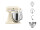KitchenAid 5KSM185PSEAC K&uuml;chenmaschine 4.8L Artisan Farbe: cr&egrave;me