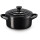 Le Creuset MINI COCOTTE SCHWARZ GL&Auml;NZEND
