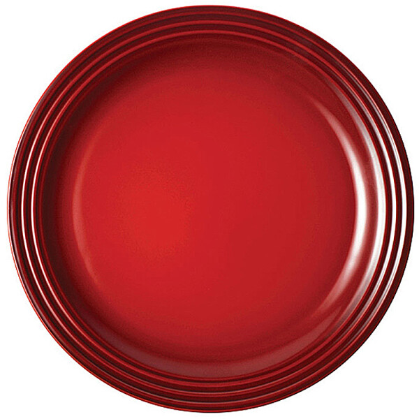 Le Creuset Fr&uuml;hst&uuml;cksteller 22 cm Kirschrot