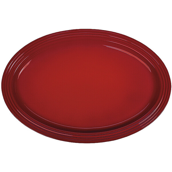 Le Creuset SERVIERPLATTE OVAL 46 CM KIRSCHROT