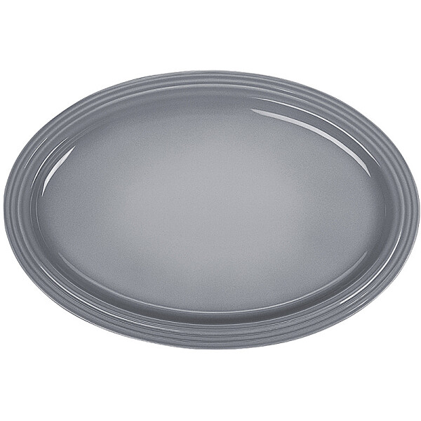 Le Creuset SERVIERPLATTE OVAL 46 CM PERLGRAU
