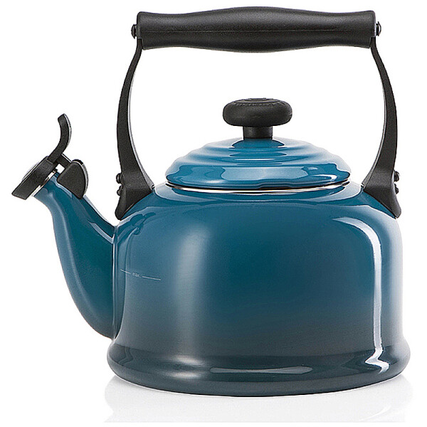 Le Creuset WASSERKESSEL TRADITION MIT FL&Ouml;TE DEEP TEAL