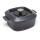 Woll Gusskasserolle, viereckig, mit Deckel und Silikongriffen - 24x24 cm 1024CI-030 Carbon Grey