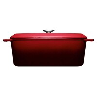 Woll Iron Br&auml;ter 34x26cm Gusseisen mit Silikongriffschutz 7,5l Farbe: Chili Red