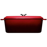 Woll Iron Br&auml;ter 34x26cm Gusseisen mit Silikongriffschutz 7,5l Farbe: Chili Red