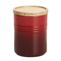 Le Creuset Vorratsdose mit Holzdeckel 540 ml 10 cm Kirschrot