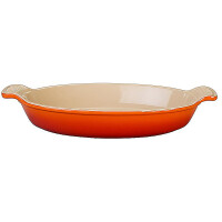 Le Creuset Auflaufform Tradition oval 28 cm Ofenrot