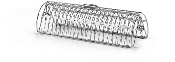 Napoleon Drehspie&szlig;-Korb mit zwei Kammern, Edelstahl 64005