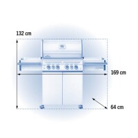 Napoleon Prestige PRO 500 Gasgrill PRO500RSIBPSS-3-DE Edelstahl mit SIZZLE ZONE