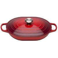 Le Creuset Oblong Signature 31 cm kirschrot