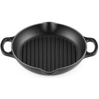 Le Creuset Grillpfanne Signature rund mit zwei Griffen...