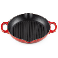 Le Creuset Grillpfanne Signature rund mit zwei Griffen...