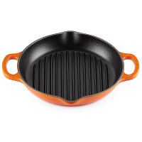 Le Creuset Grillpfanne Signature rund mit zwei Griffen...