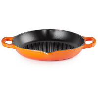 Le Creuset Grillpfanne Signature rund mit zwei Griffen...