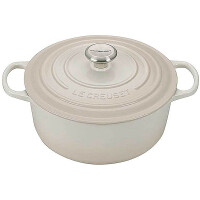 Le Creuset Bräter Signature rund 26 cm Meringue