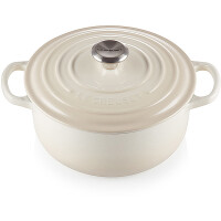 Le Creuset Bräter rund Signature 22 cm Meringue