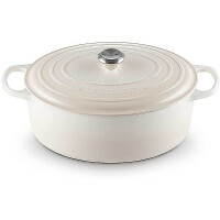 Le Creuset Bräter Signature oval 31 cm Meringue