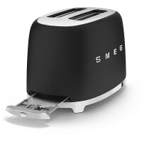 SMEG TSF01BLMEU Toaster Farbe: Schwarz Matt