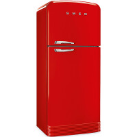 SMEG FAB50RRD5 Retro Design Standk&uuml;hl- und Gefrierkombination Rechtsanschlag Rot