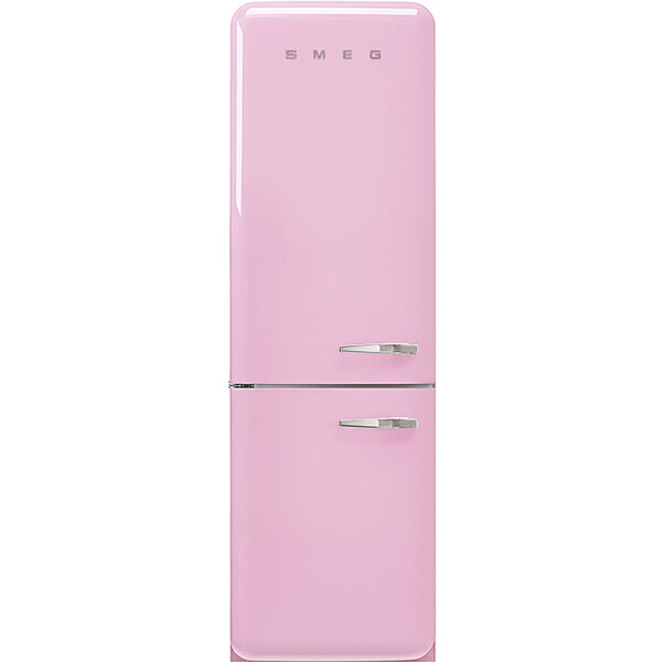SMEG FAB32LPK5Retro Design Standk&uuml;hl- und Gefrierkombination Linksanschlag Cadillac Pink