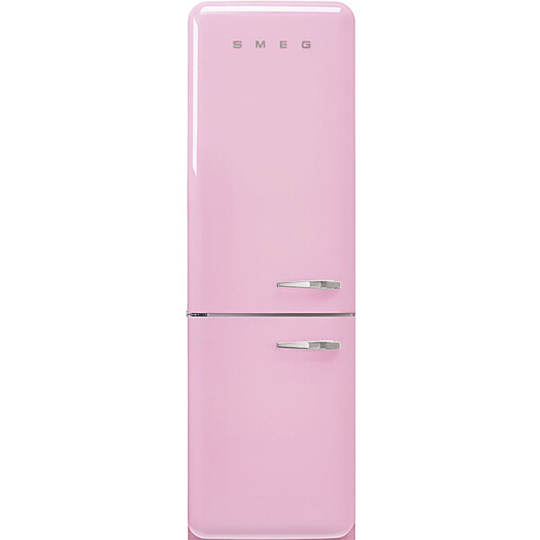 SMEG FAB32LPK5Retro Design Standk&uuml;hl- und Gefrierkombination Linksanschlag Cadillac Pink