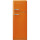 SMEG FAB30ROR5 Retro Design Stand-K&uuml;hl-/Gefrierkombination Rechtsanschlag Orange