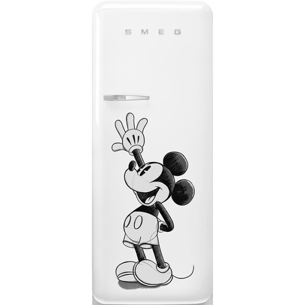 SMEG FAB28RDMM5 Retro Design Standk&uuml;hlschrank mit Gefrierfach Rechtsanschlag Mickey Mouse