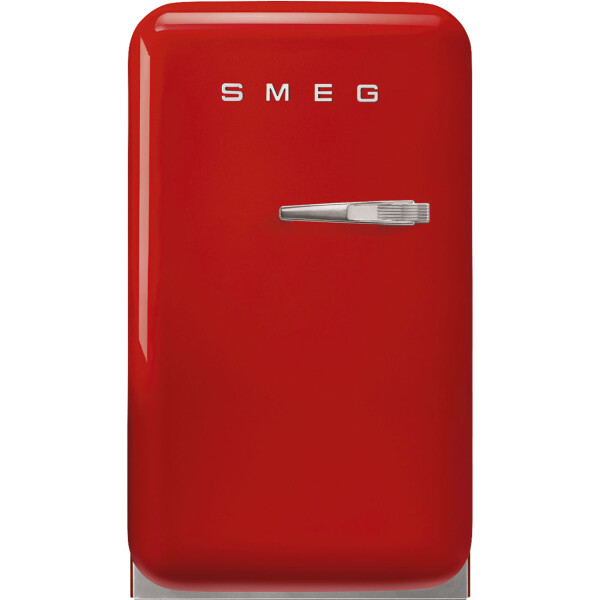SMEG FAB5LRD5 Retro Design Minibar Standk&uuml;hlschrank Linksanschlag Rot