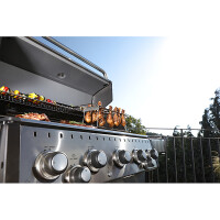 Broil King Baron S590 IR Edelstahl Gasgrill incl. Rotisserie-Set und Infrarot-Seitenbrenner Modell 2023