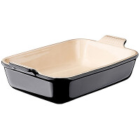 Le Creuset Auflaufform Tradition 26 cm Schwarz Glänzend