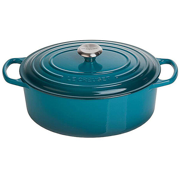 Le Creuset Br&auml;ter Signature oval 29cm Deep Teal