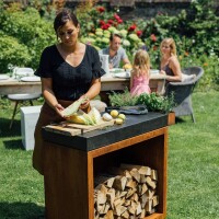 OFYR Butcher Block Storage 90 Corten Keramik Dunkelgrau