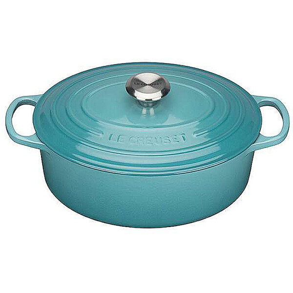 Le Creuset Br&auml;ter Signature oval 29cm Karibik