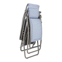 Lafuma Relaxsessel RSX CLIP Polycoton mat. Uni Marine (blue stripes) LFM2037 -9291