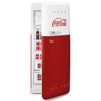 SMEG FAB28RDCC5 Retro Design Standk&uuml;hlschrank mit Gefrierfach Rechtsanschlag Coca Cola Edition