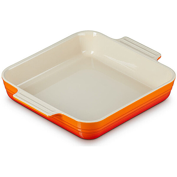 Le Creuset Auflaufform quadratisch 23 cm Ofenrot