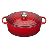 Le Creuset Gourmet-Br&auml;ter Signature oval 27 cm Kirschrot