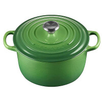 Le Creuset Hoher Bräter Signature rund 24 cm Bamboo