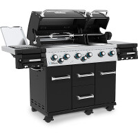 Broil King Imperial 690 IR Black Gasgrill mit Infrarot-Seitenbrenner
