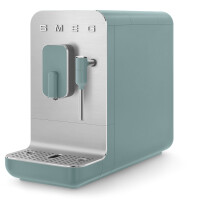 Smeg BCC02EGMEU Kompakt-Kaffeevollautomat, Emerald Green-Matt, Geh&auml;usefront aus geb&uuml;rstetem Aluminium