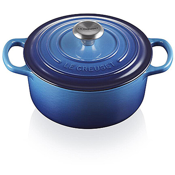 Le Creuset Br&auml;ter Signature rund 18 cm Azure