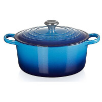 Le Creuset Bräter Signature rund 20 cm Azure