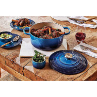 Le Creuset Bräter Signature rund 20 cm Azure