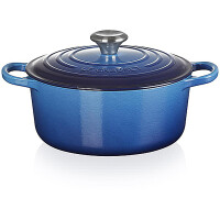 Le Creuset Bräter Signature rund 24 cm Azure