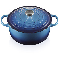 Le Creuset Bräter Signature rund 26 cm Azure