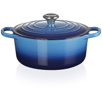 Le Creuset Br&auml;ter Signature rund 26 cm Azure